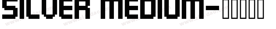 Silver Medium字体转换